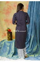 Rayon Cotton Printed With Embroidery Work Long Shrug Kurti Plazo Pant Set (RAI407)